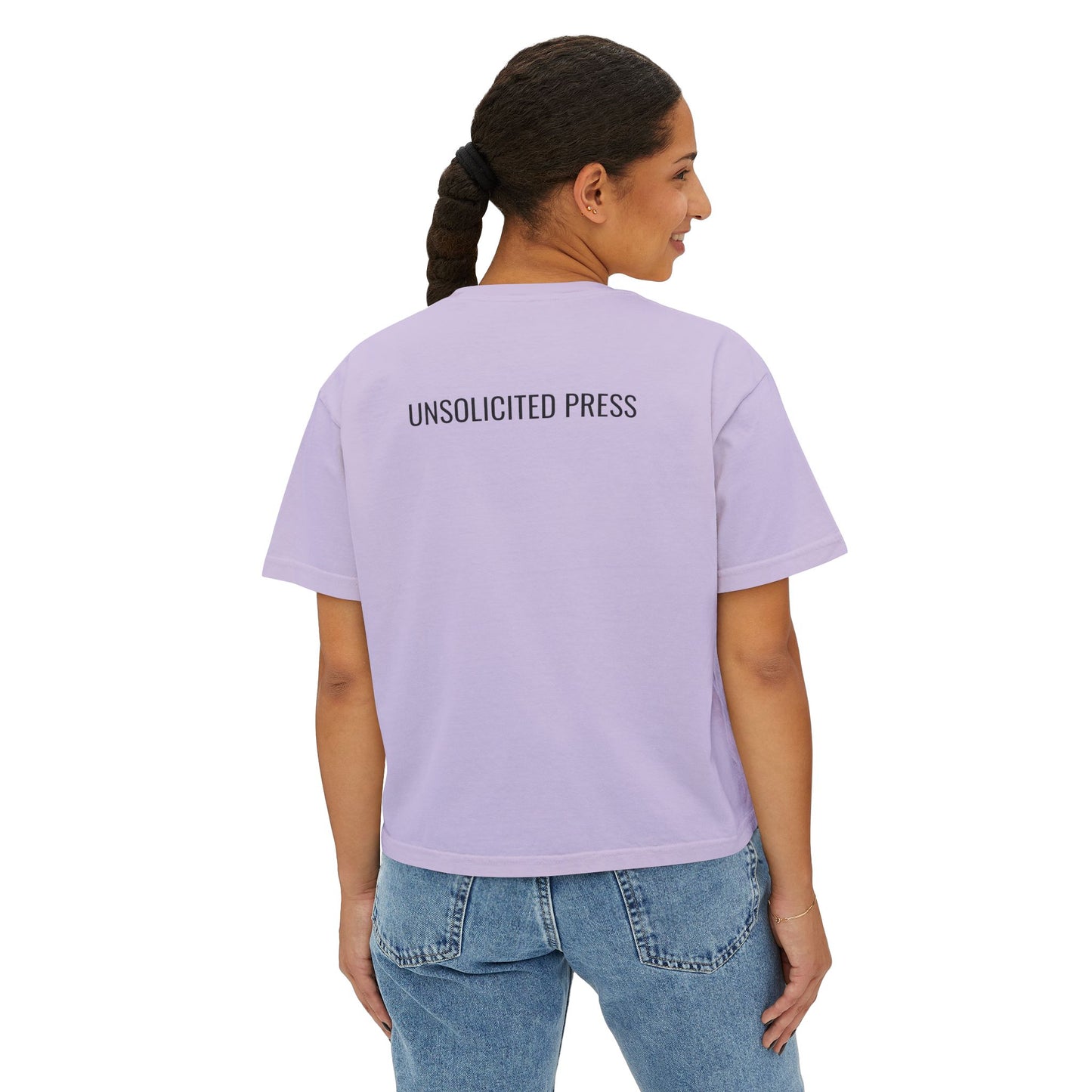 "You're Reading Books on Stolen Land" Women's Boxy Tee
